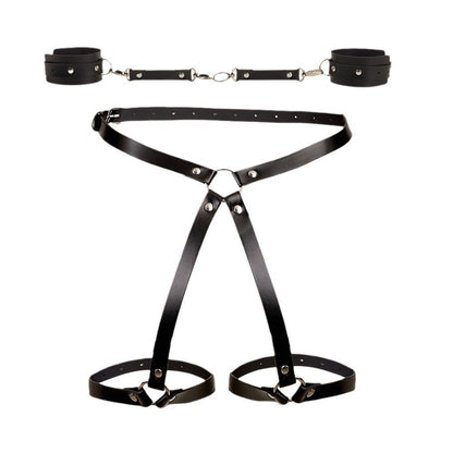 Leather Anti-Handcuffs Binding Props Suit