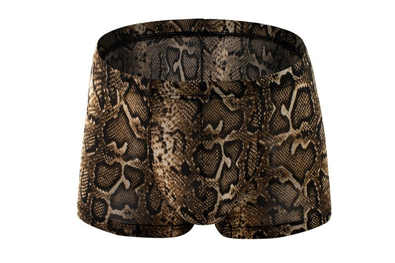 Boxer Briefs Animal Print Low Waist Underwear