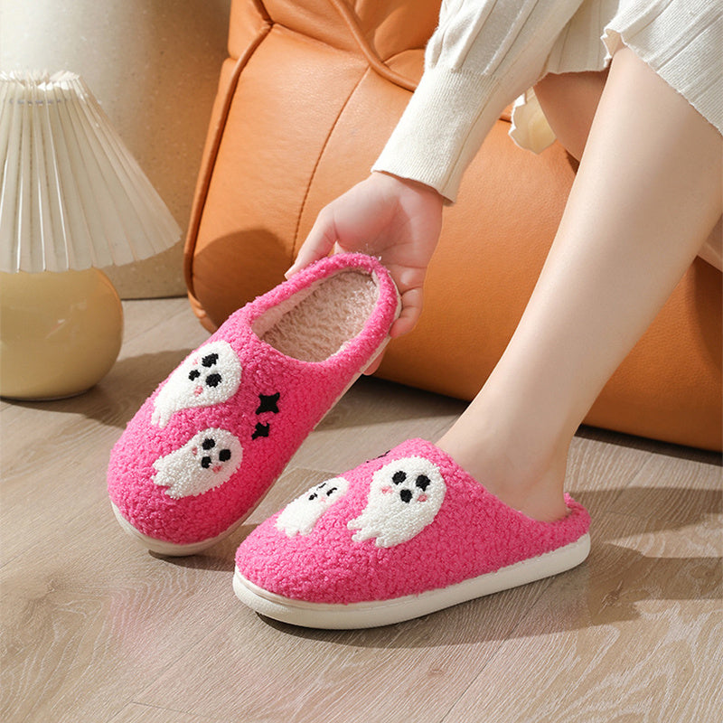 Halloween Cartoon Ghost Cotton Slippers