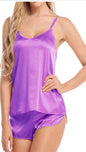 V-Neck Silk Top & Shorts Set Huge Variety