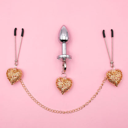 Love Chain Bell Plug Nipple Chains Sex Toys Huge Variety