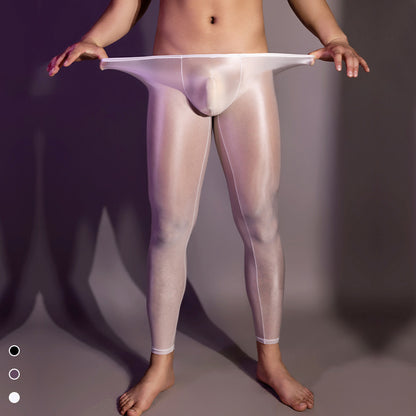 Men's Shiny Tight Leggings Silky