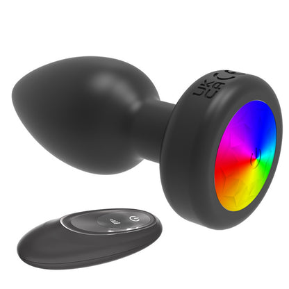 Colored Lights Butt Plug Wireless Remote Control Silicone