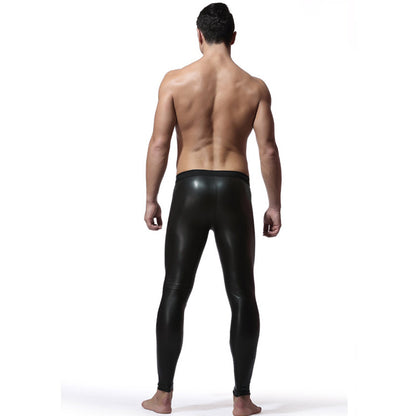 Men's Faux Leather Skinny Pants