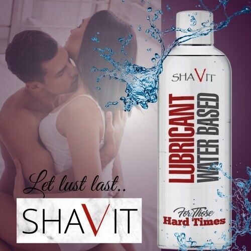 Shavit Long Lasting Lubricant - Water Based Lube Natural Feel Sex Gel