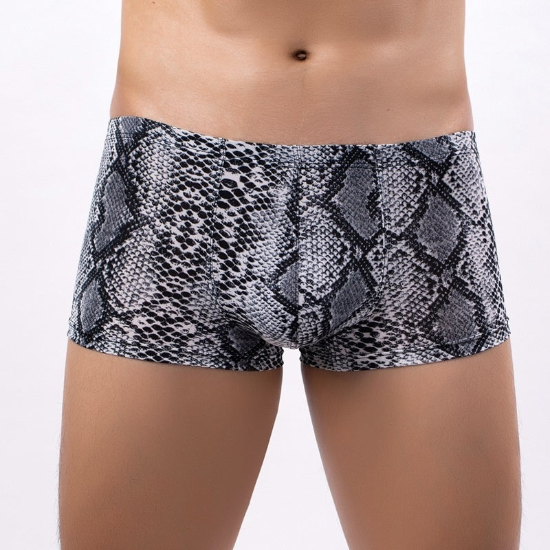 Boxer Briefs Animal Print Low Waist Underwear