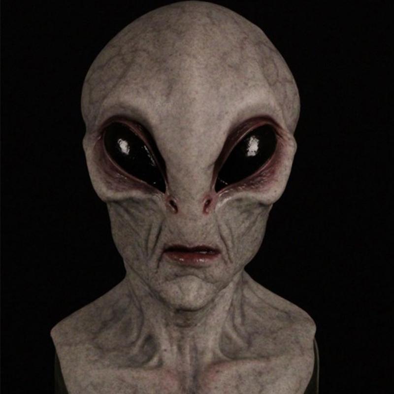 Realistic 3D Alien Headgear Detailed Mask