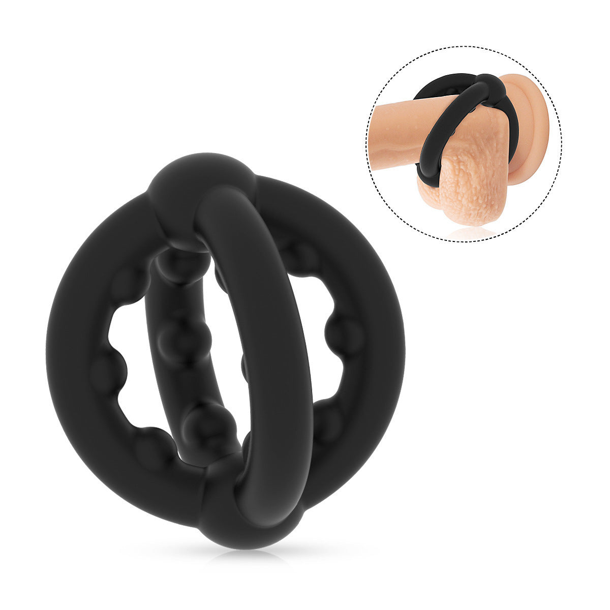 2 In 1 Silicone Ring Men's Physical Supplies