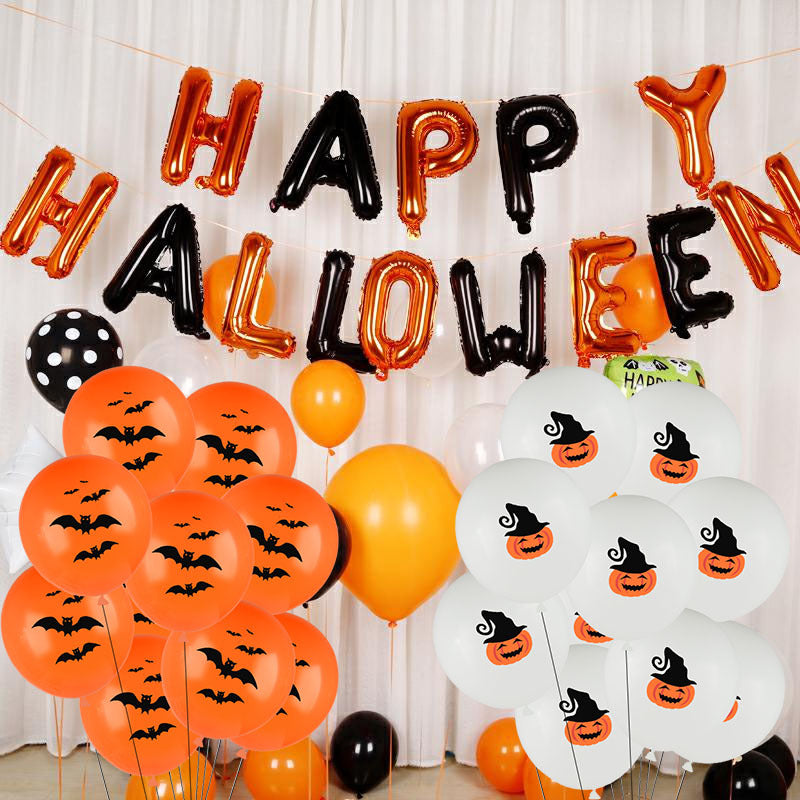 Fun Color B&W Halloween Balloons Multiple Styles