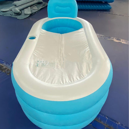 Folding Bathtub Inflatable Thick PVC Fabric Household Bath Bucket