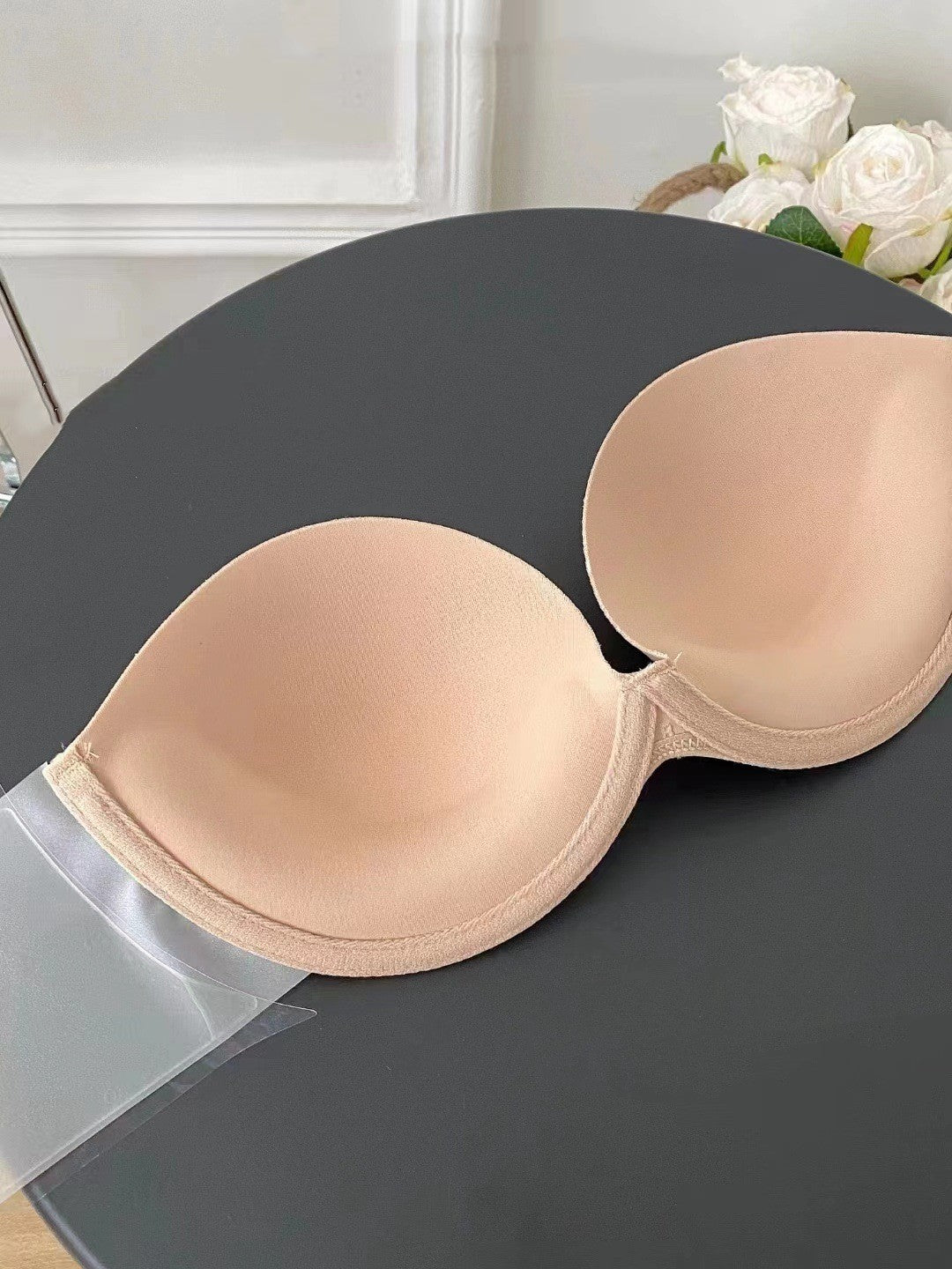 Strapless Chest Push Up Invisible Transparent Back Non-Slip Bra