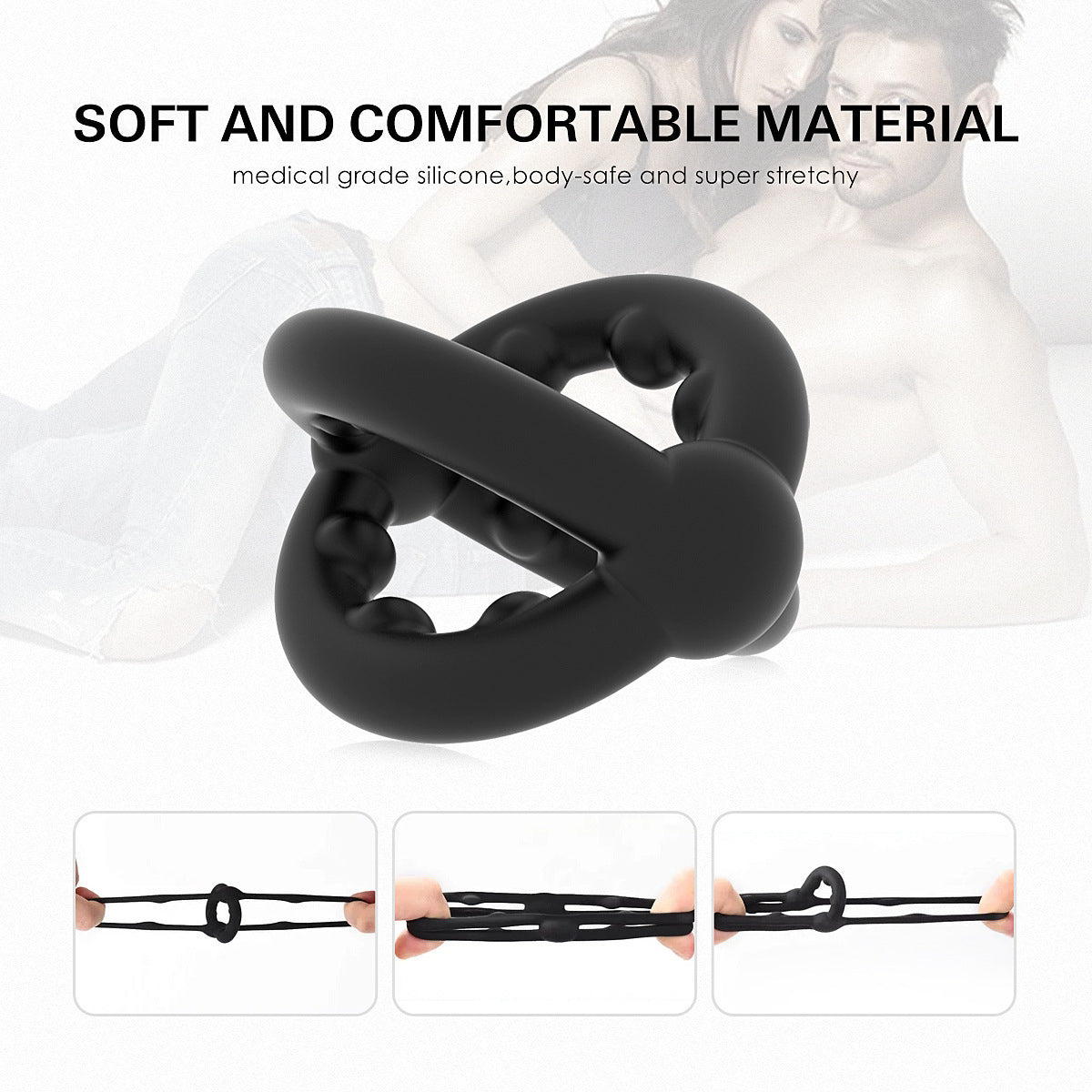 2 In 1 Silicone Ring Men's Physical Supplies