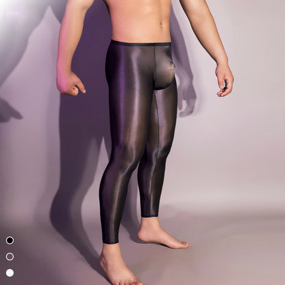 Men's Shiny Tight Leggings Silky