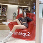 Supreme Lettering Sofa Chair Transparent Inflatable Couch