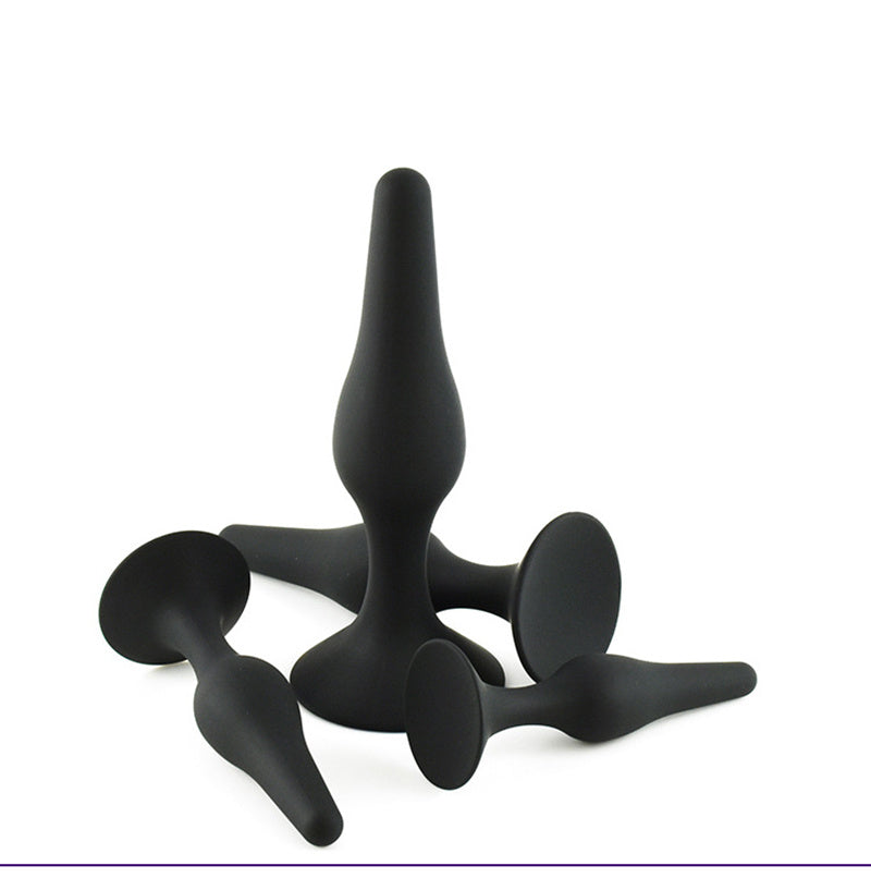 Anal Plug 4 Piece Silicone Set