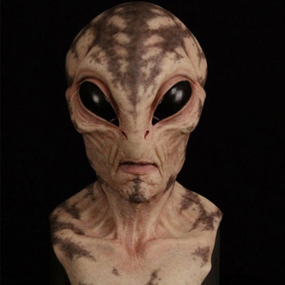 Realistic 3D Alien Headgear Detailed Mask