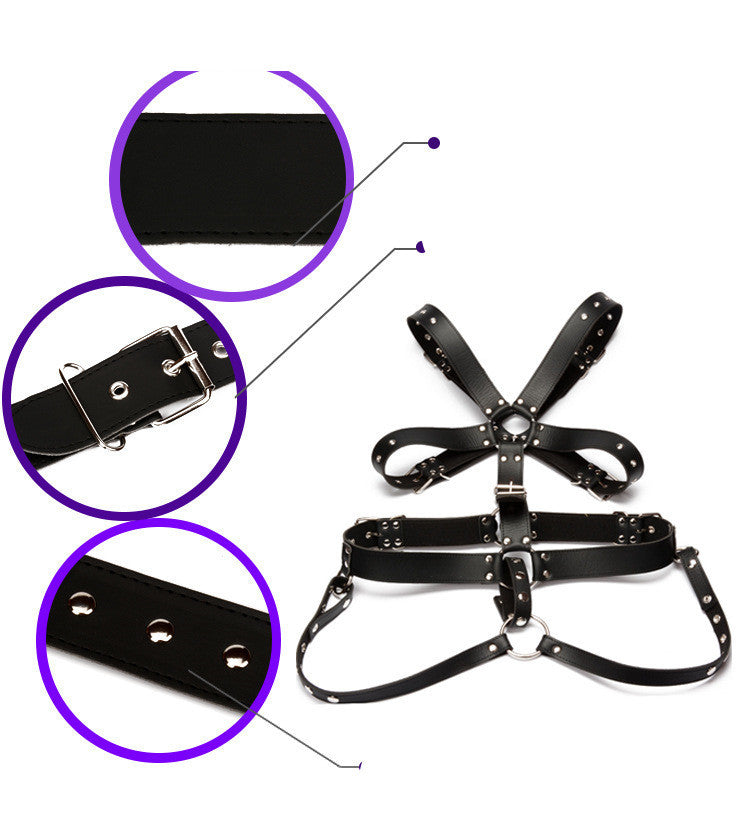 Men's Leather Bondage Erotic Clothing