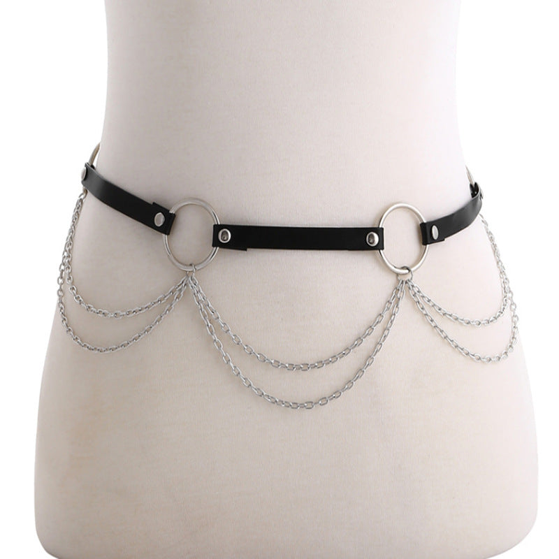 Chain-Belt Straps Waist Jewelry Body Harness