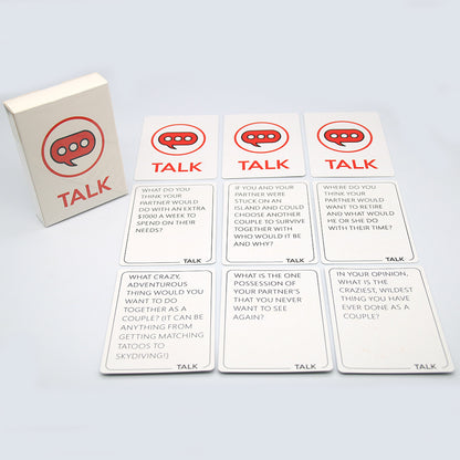 Talk, Flirt, Dare Romantic Game Cards