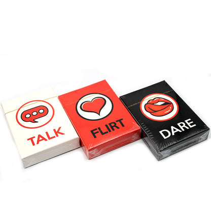 Talk, Flirt, Dare Romantic Game Cards