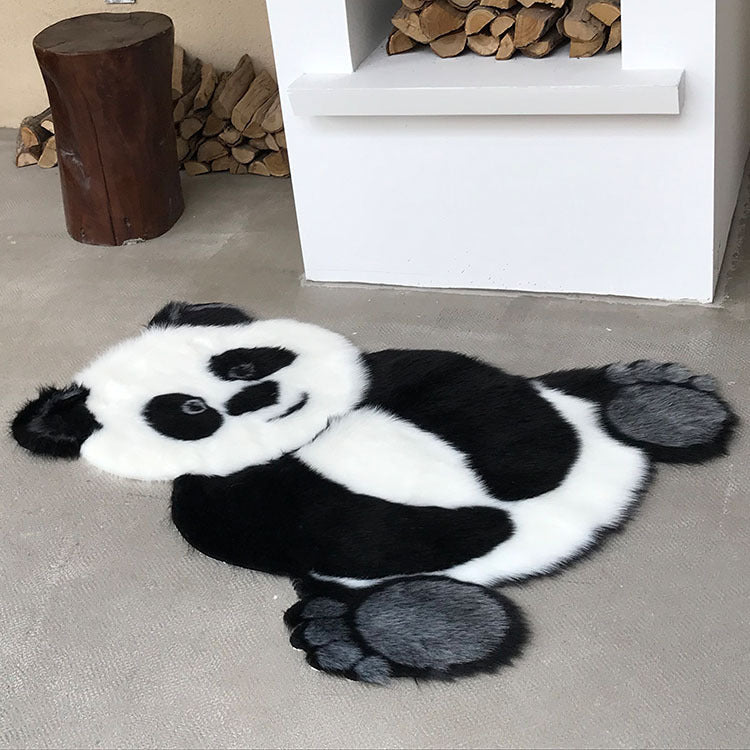 Tapis épais antidérapant en peluche panda