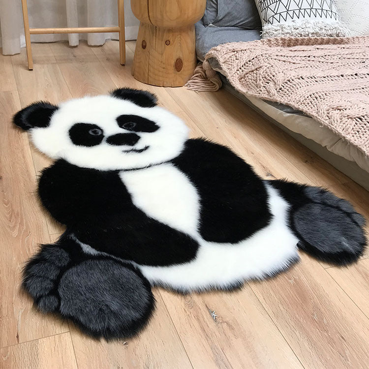 Tapis épais antidérapant en peluche panda