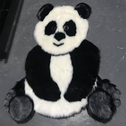 Tapis épais antidérapant en peluche panda