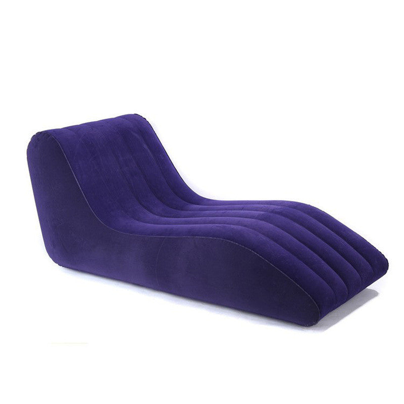 Sofá reclinable inflable flocado para adultos