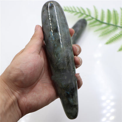 Natural Labradorite Jade Crystal Wand