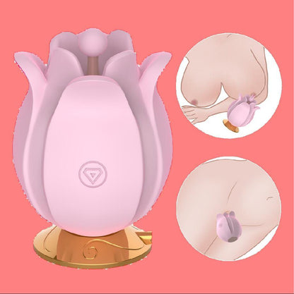 Retractable Rose Head Multi-Frequency Climax Massager