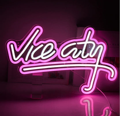 LED Luminous Characters Neon Sign "Vice City"