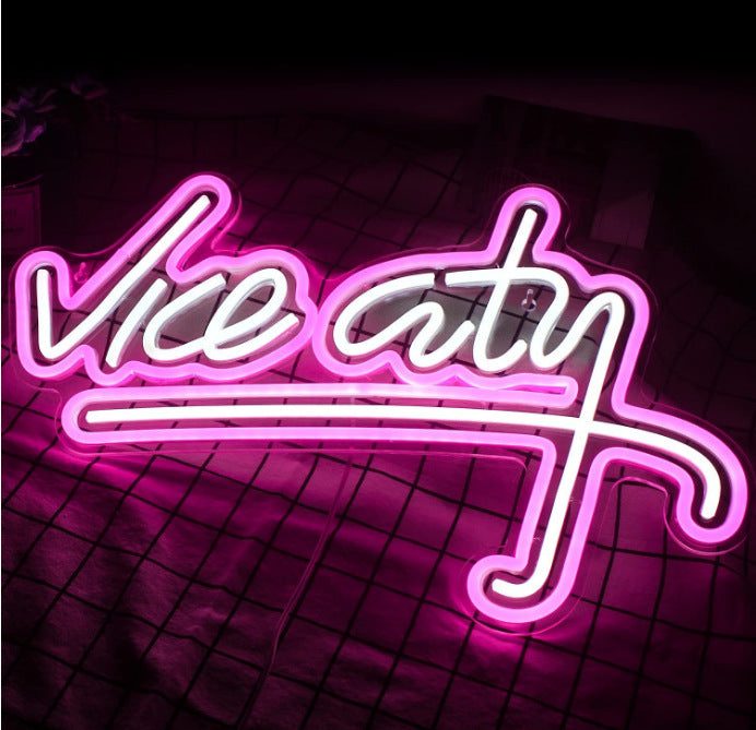 LED Luminous Characters Neon Sign "Vice City"