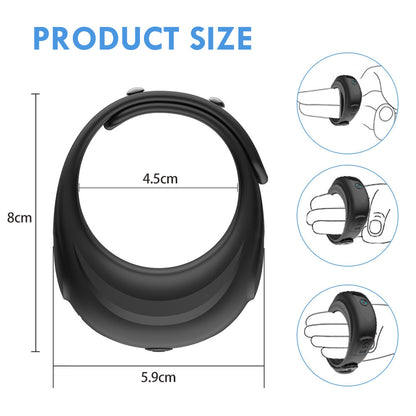 Men's Horseshoe Ring USB Charging Vibration Massage