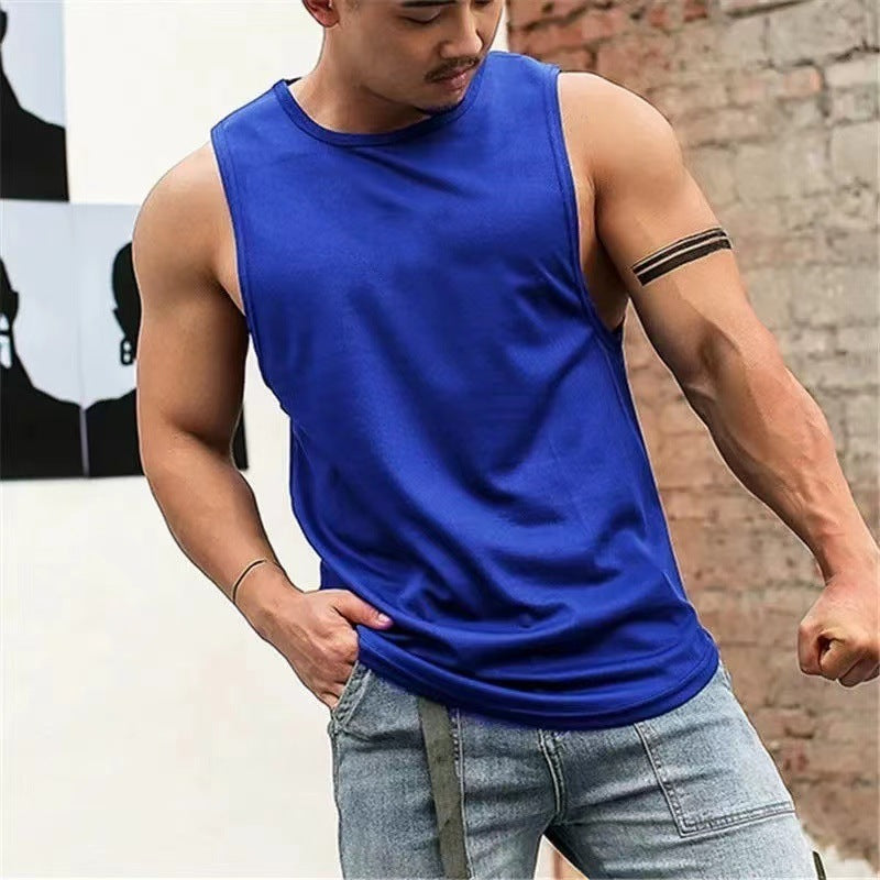 Tank Top Men's Sports Sleeveless T-shirt Ice Silk Quick Dry Huge Variety