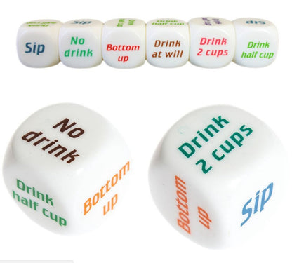 English Drinking Dice Toy