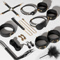 High-End Luxury Training Props Handcuffs Mouth Ball Binding Collar Supplies Whip Suit