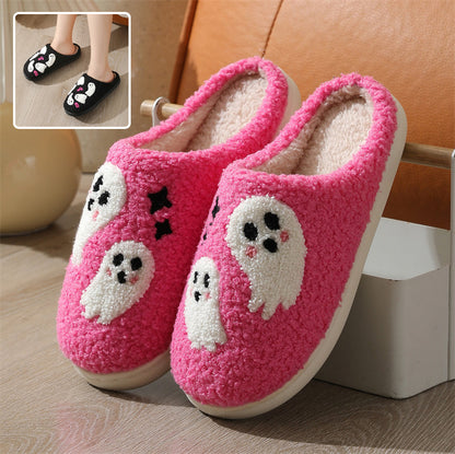 Halloween Cartoon Ghost Cotton Slippers