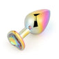 Colorful Heart Shaped Metal Anal Plug Set