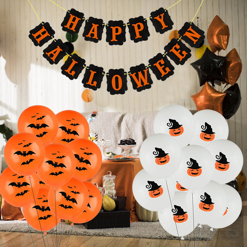 Fun Color B&W Halloween Balloons Multiple Styles