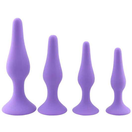 Anal Plug 4 Piece Silicone Set