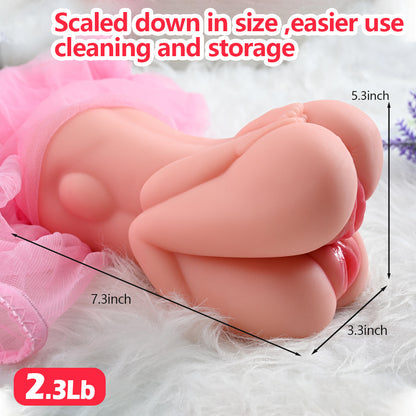 Double Insert Female Vaginal Anal Doll