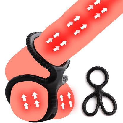 3 In 1 Scissors Personalized Men's Silicone Ring