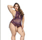 Seductive Lace Detail See-Through Bodysuit Multiple Sizes