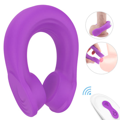 Multi-Purpose Unisex Headset Shape Horseshoe Ring Vibration