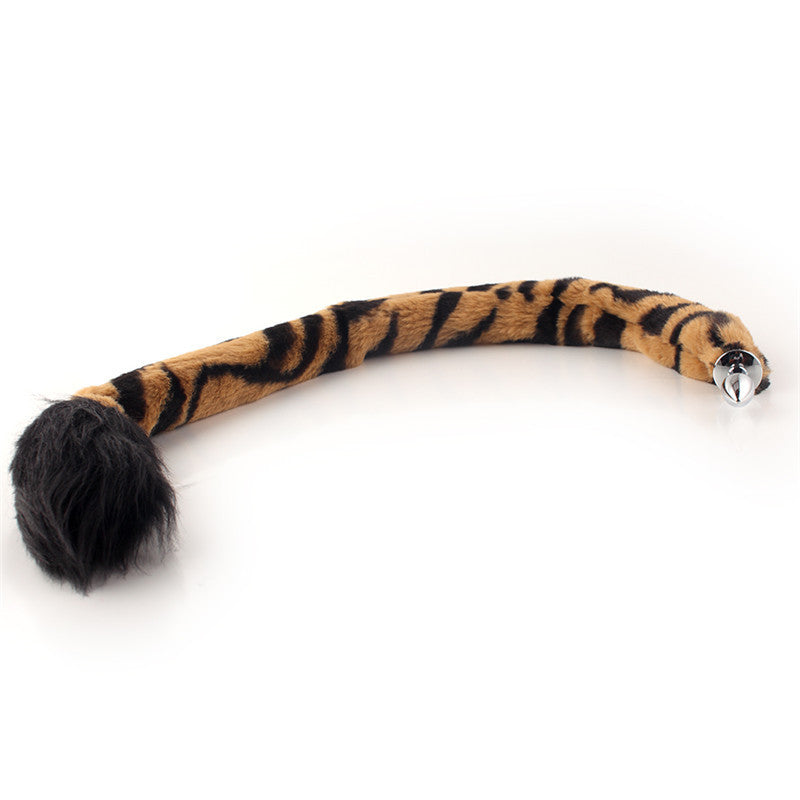 Tiger Tail Detachable Metal Anal Plug