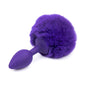 Colorful Furry Bunny Tail Silicone Anal Plug