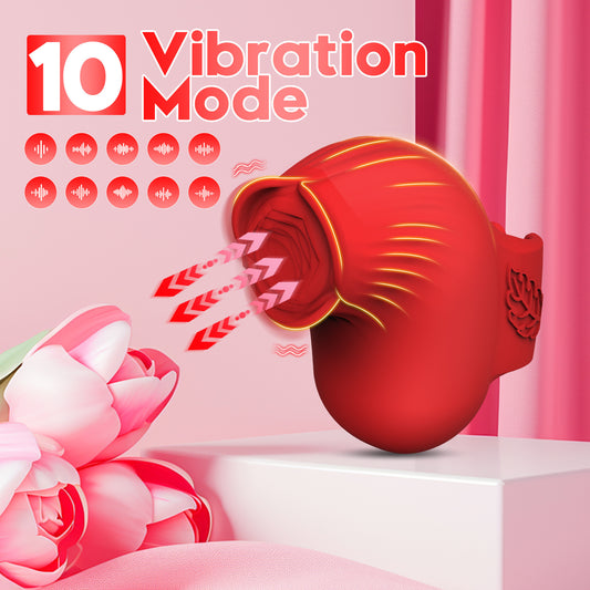 Rose Finger Wearing 10 Vibration Mode Supplies