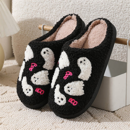 Halloween Cartoon Ghost Cotton Slippers