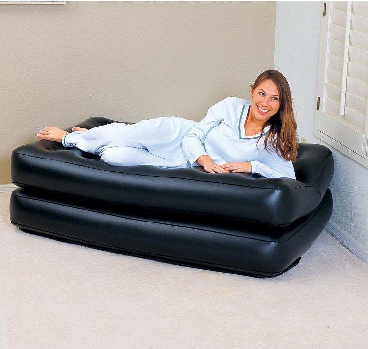 Double Fold Inflatable Adult Size Couch Sofa Bed