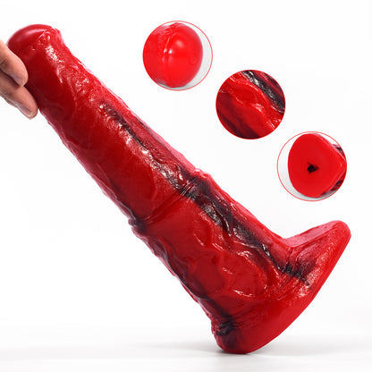 Big Red Colorful Sexy Large Liquid Silicone Mold Toy